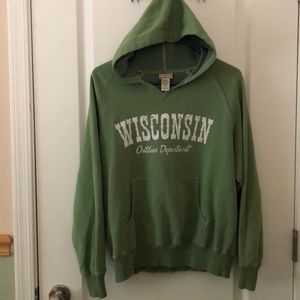 Green Wisconsin Hoodie.
